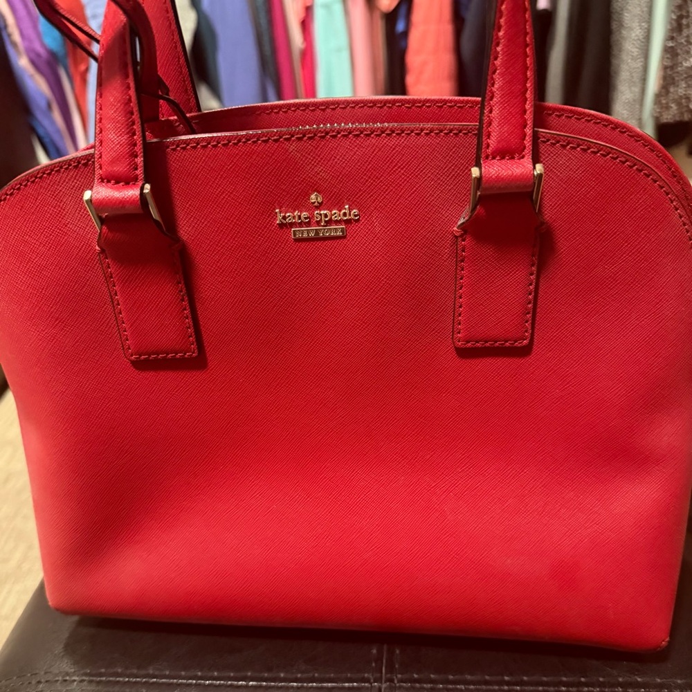 Kate Spade Bold Red Satchel Purse
